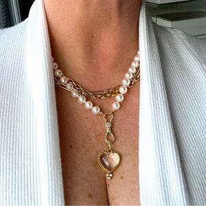 Akoya 18k Frost Pearl Necklace with Jump Rings